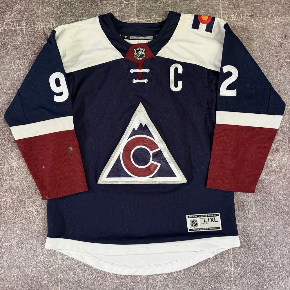 Boy's NHL Colorado Avalanche Gabriel Landeskog 3rd Alternate Jersey Sz Youth XL